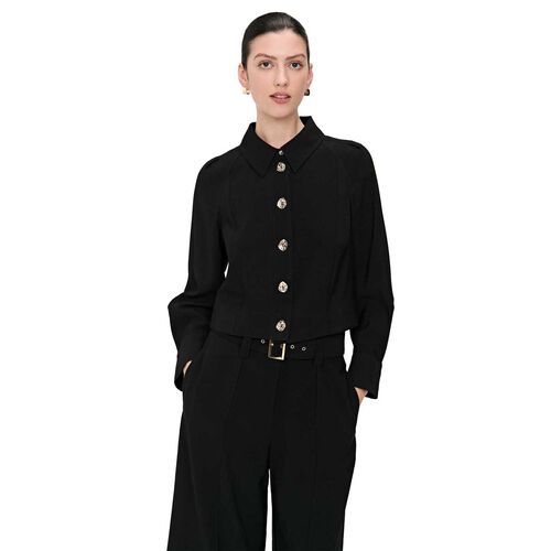 Veronika Maine Viscose Twill Shirt Jacket